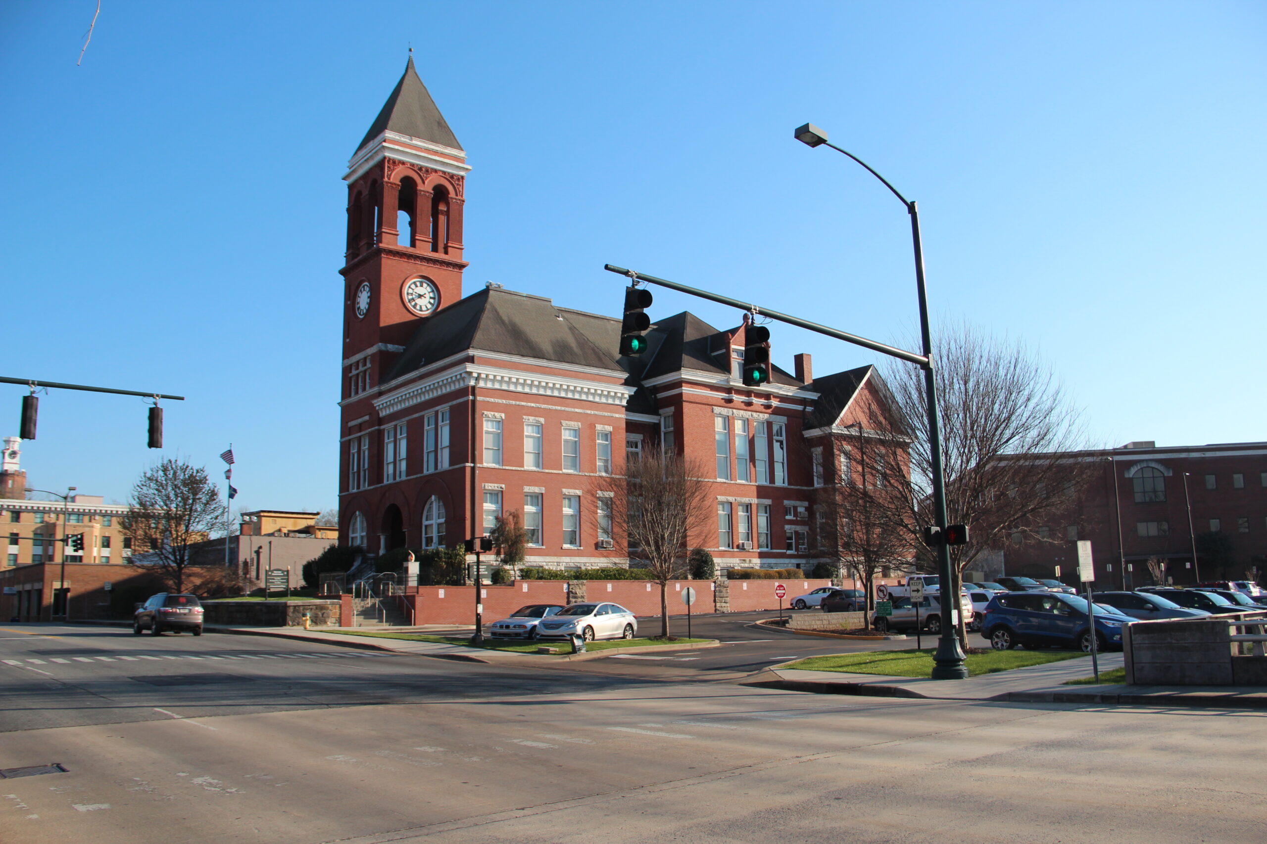 Historic Floyd County Courthouse in Rome, Georgia, photographed in March 2018